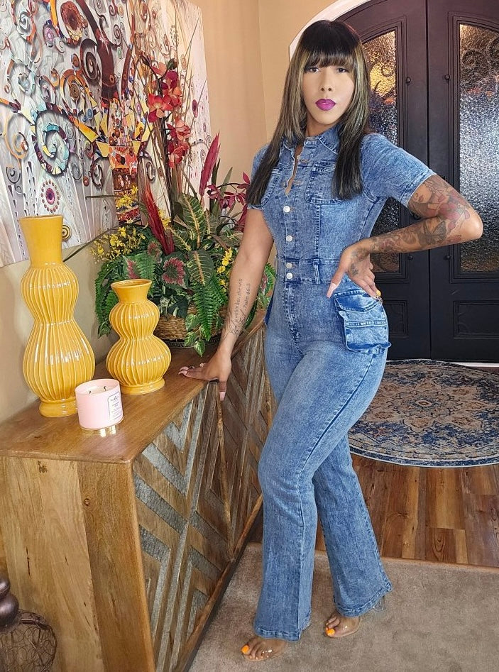 It Girl Denim Jumpsuit