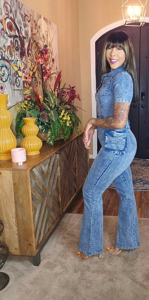 It Girl Denim Jumpsuit