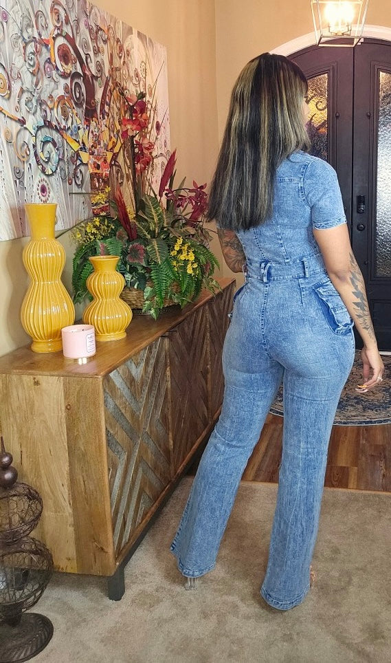 It Girl Denim Jumpsuit